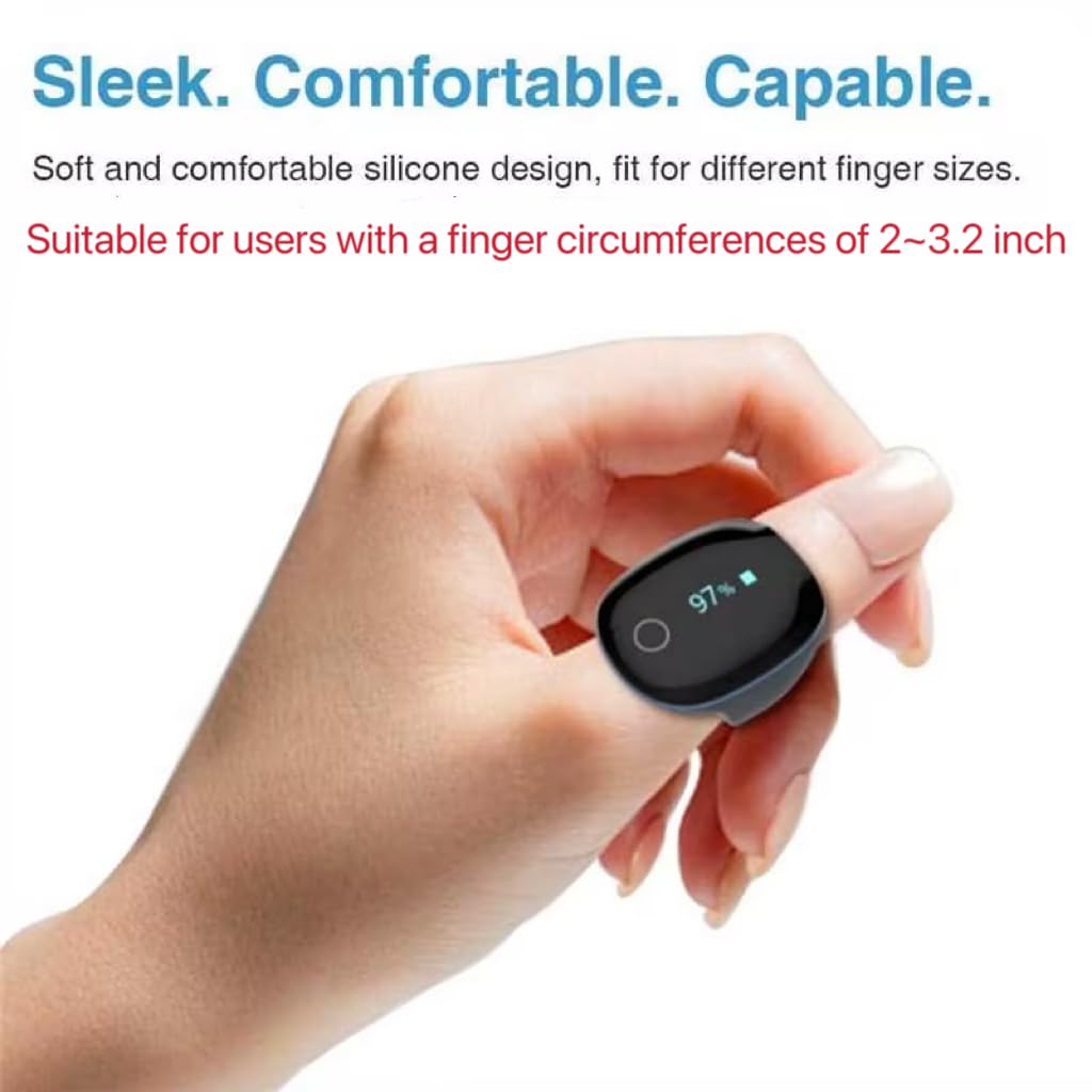 Wellue O2Ring cierre y material suave que asegura ajuste estable y confort