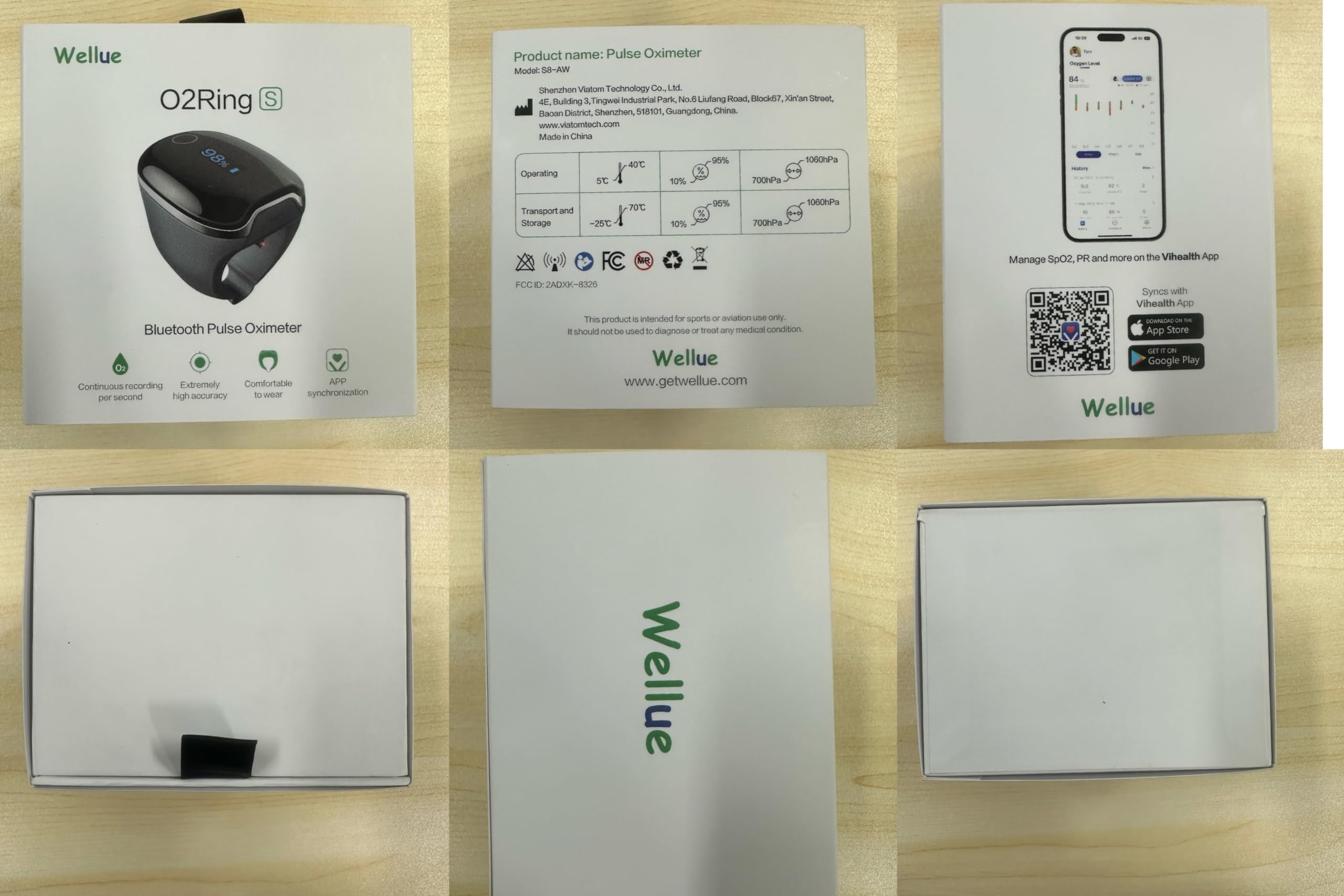 Wellue O2Ring-S comparación de tamaño con una regla para elegir la talla correcta