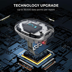 Wellue O2Ring-S vista lateral del sensor con detalle de ajuste y precisión