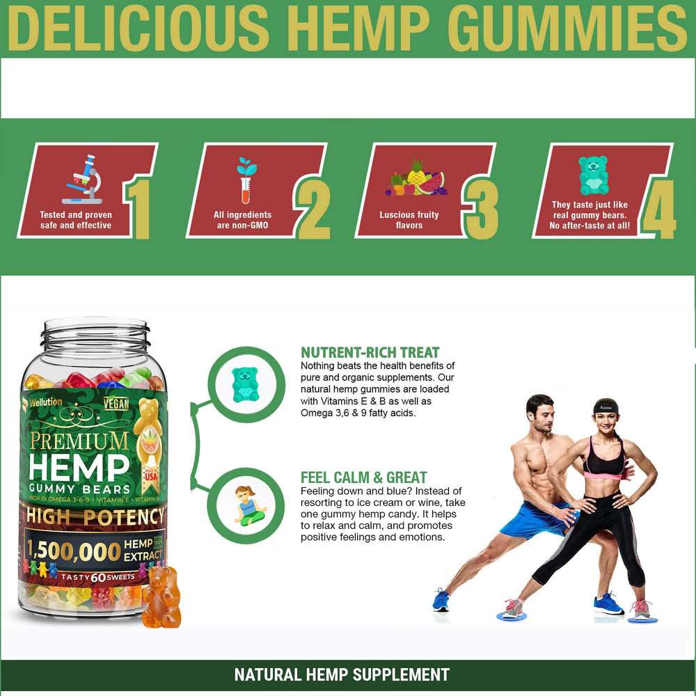 WELLUTION comparación de tamaño de la gomita junto a una moneda para escala