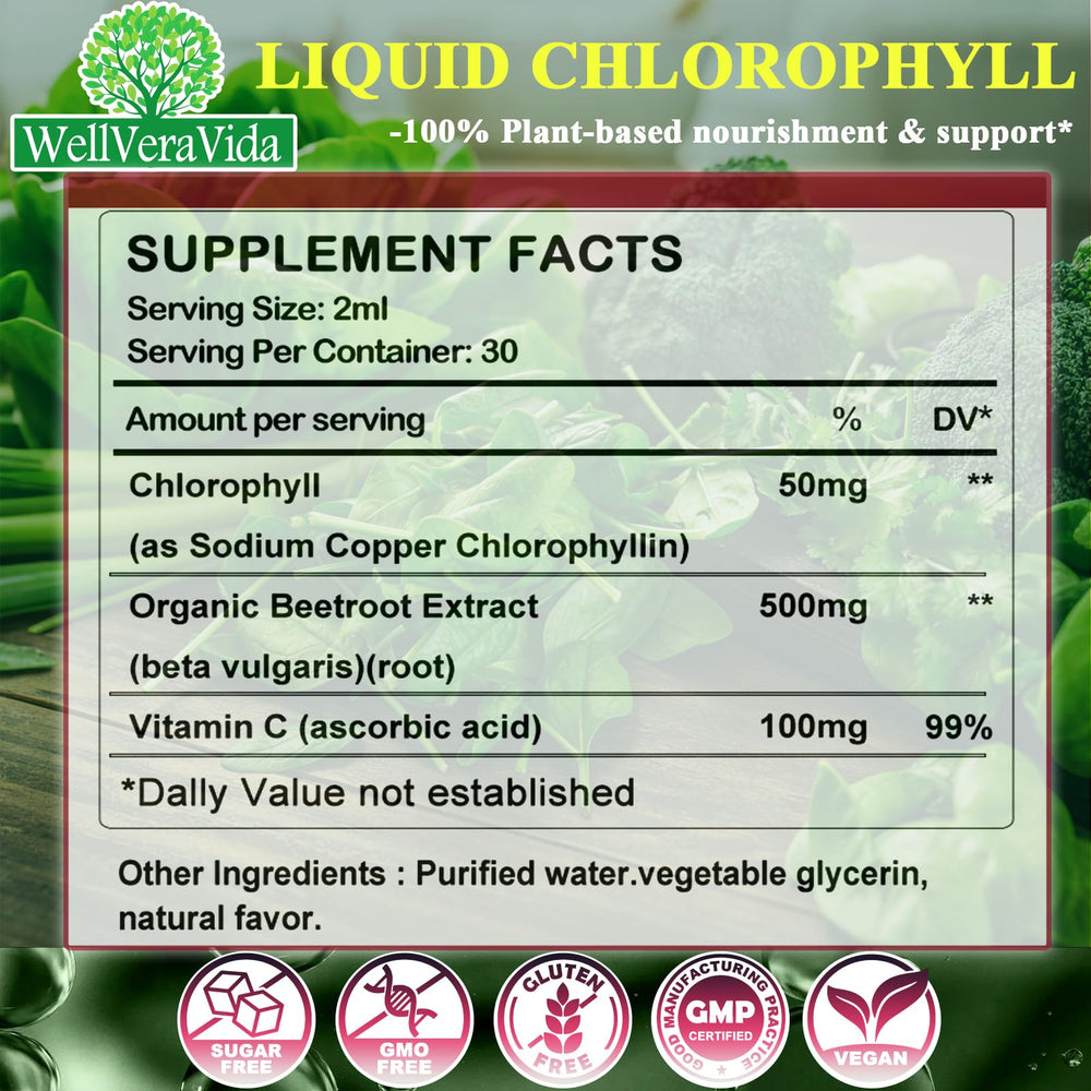 WellVeraVida etiqueta con lista de ingredientes y certificaciones visibles
