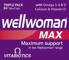 Etiqueta e ingredientes principales del Wellwoman Max, transparencia y calidad