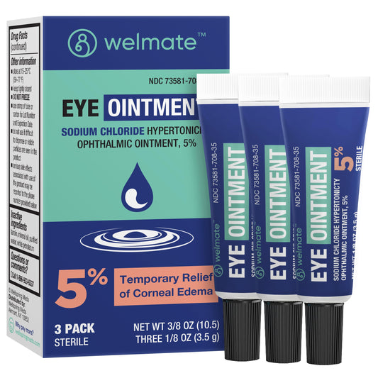 WELMATE empaque frontal mostrando tres tubos y etiqueta clara, comodidad y ahorro