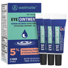 WELMATE empaque frontal mostrando tres tubos y etiqueta clara, comodidad y ahorro