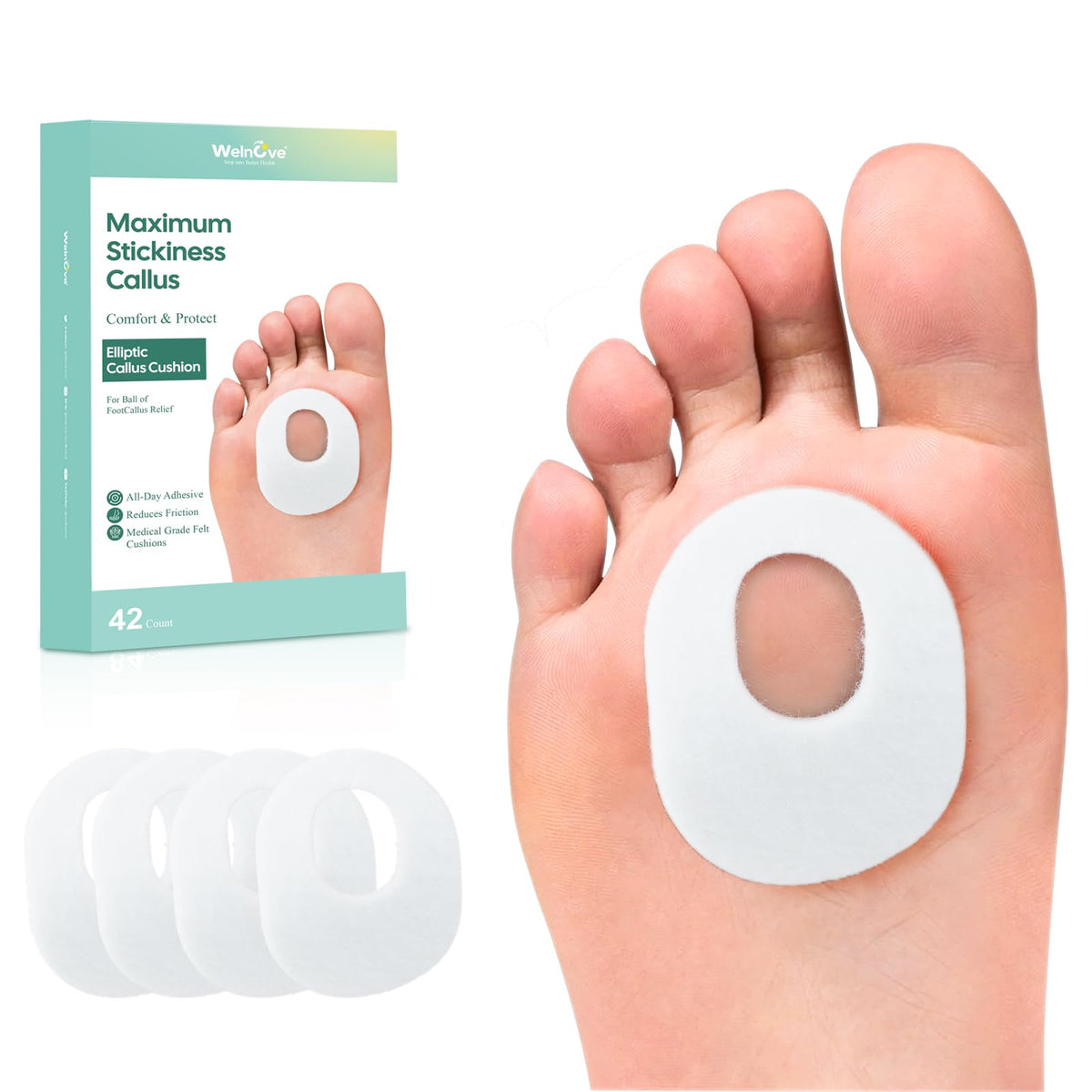 Welnove paquete frontal con 42 protectores que protegen de la fricción