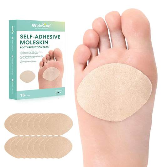 Welnove paquete frontal de almohadillas sectoriales beige, protección inmediata