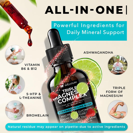WELVIUM etiqueta con lista de ingredientes y beneficios claros