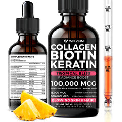 WELVIUM frente del empaque mostrando la marca y beneficio belleza