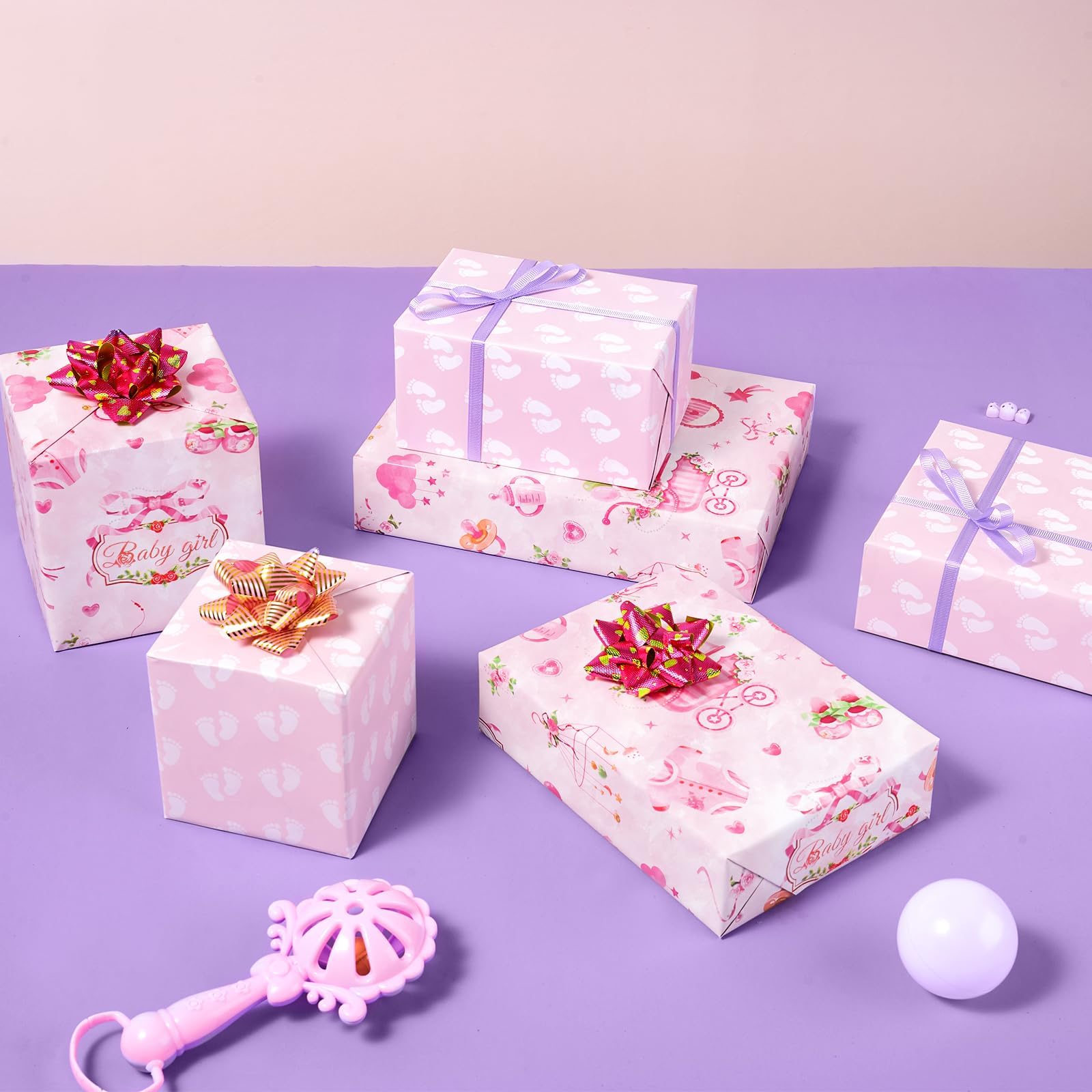 WERNNSAI papel envolviendo una caja de regalo, facilita acabados prolijos