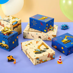 WERNNSAI papel en uso envolviendo una caja de regalo para cumpleaños infantil