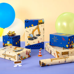 WERNNSAI proyecto DIY con guirnalda hecha del papel tema construcción