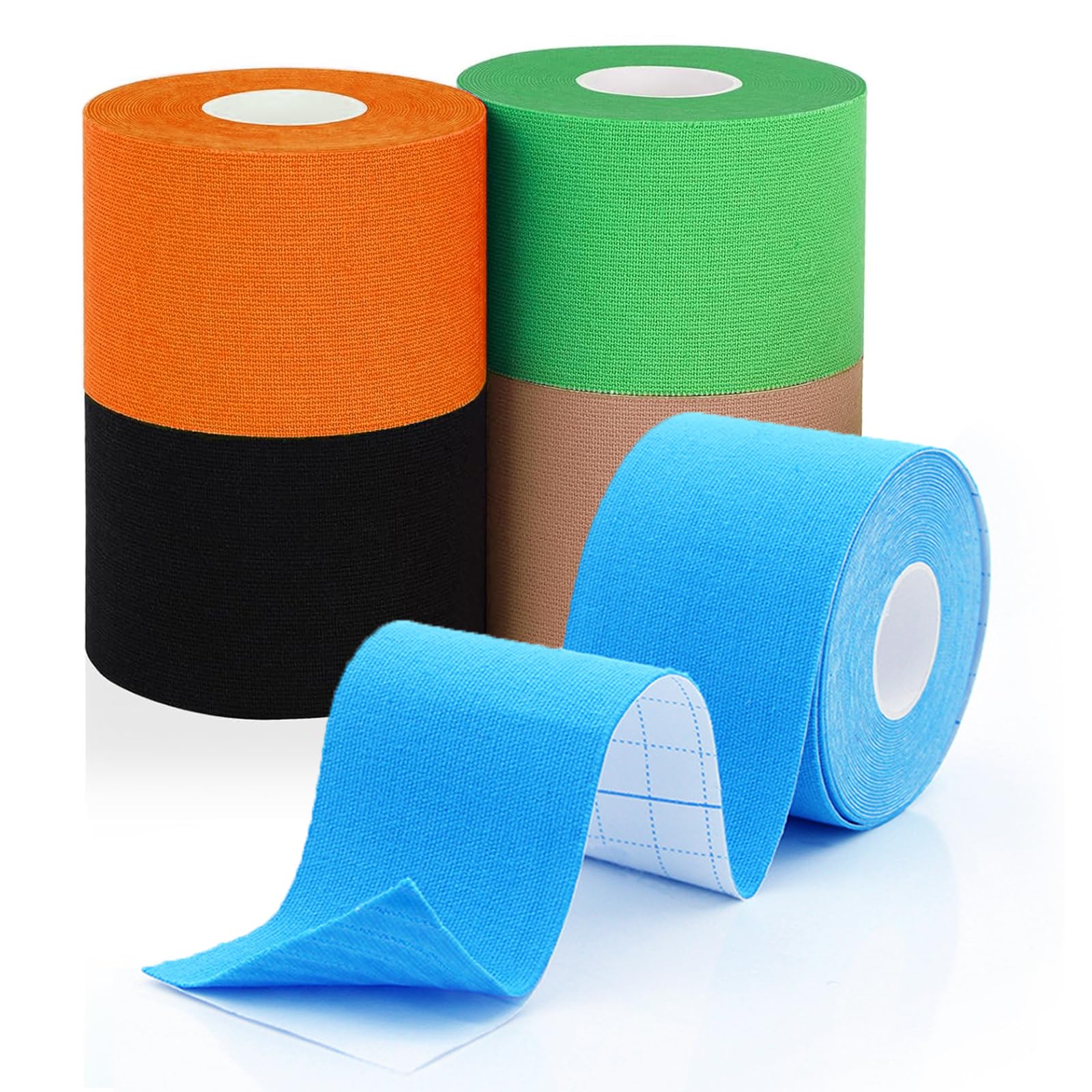 WESIYEE vista frontal del pack de 5 rollos con colores mixtos y beneficio de versatilidad