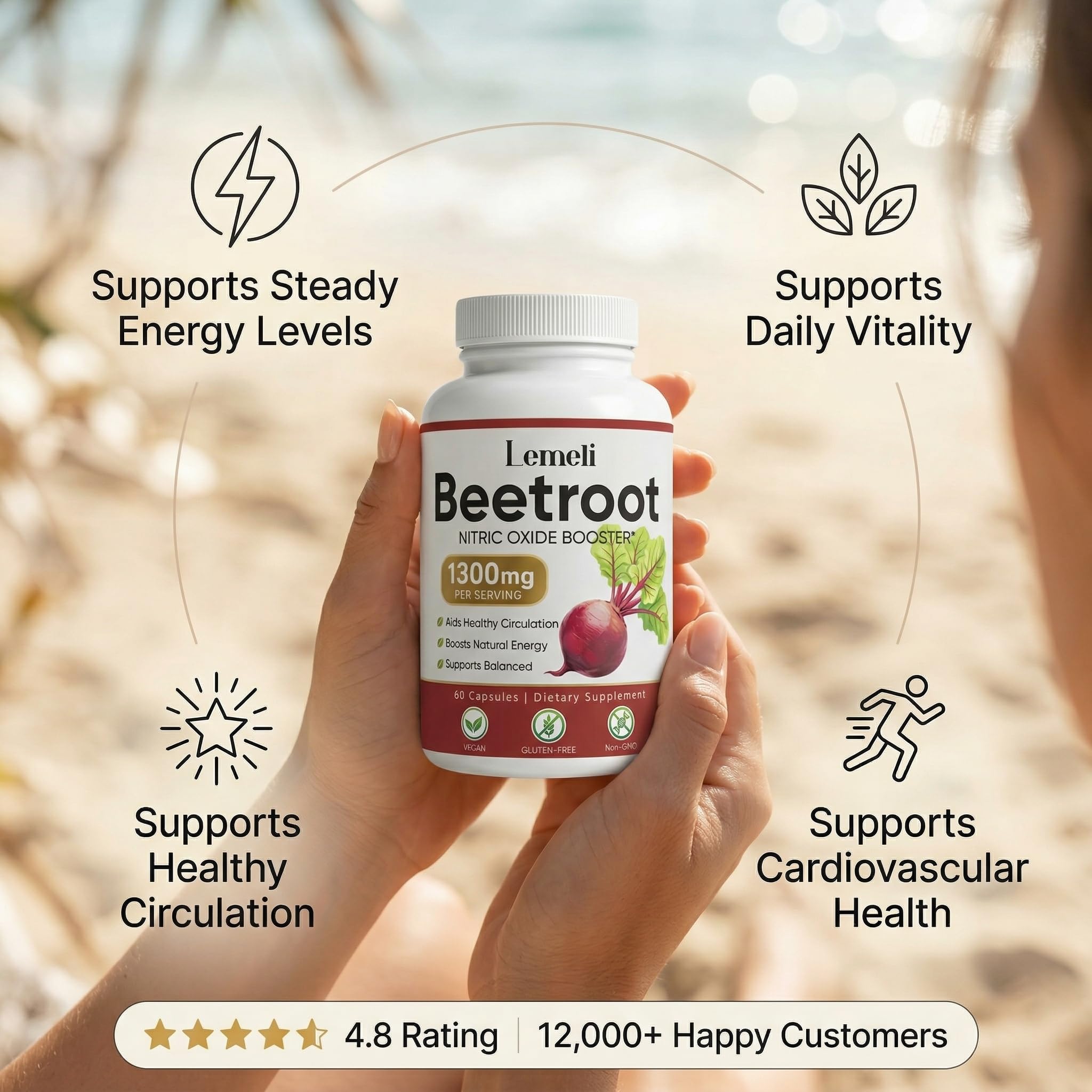WHDEOW etiqueta con ingredientes claros que inspira confianza al consumidor