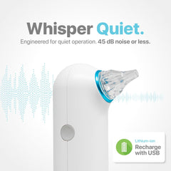 Whisper estuche protector abierto con dispositivo guardado y listo