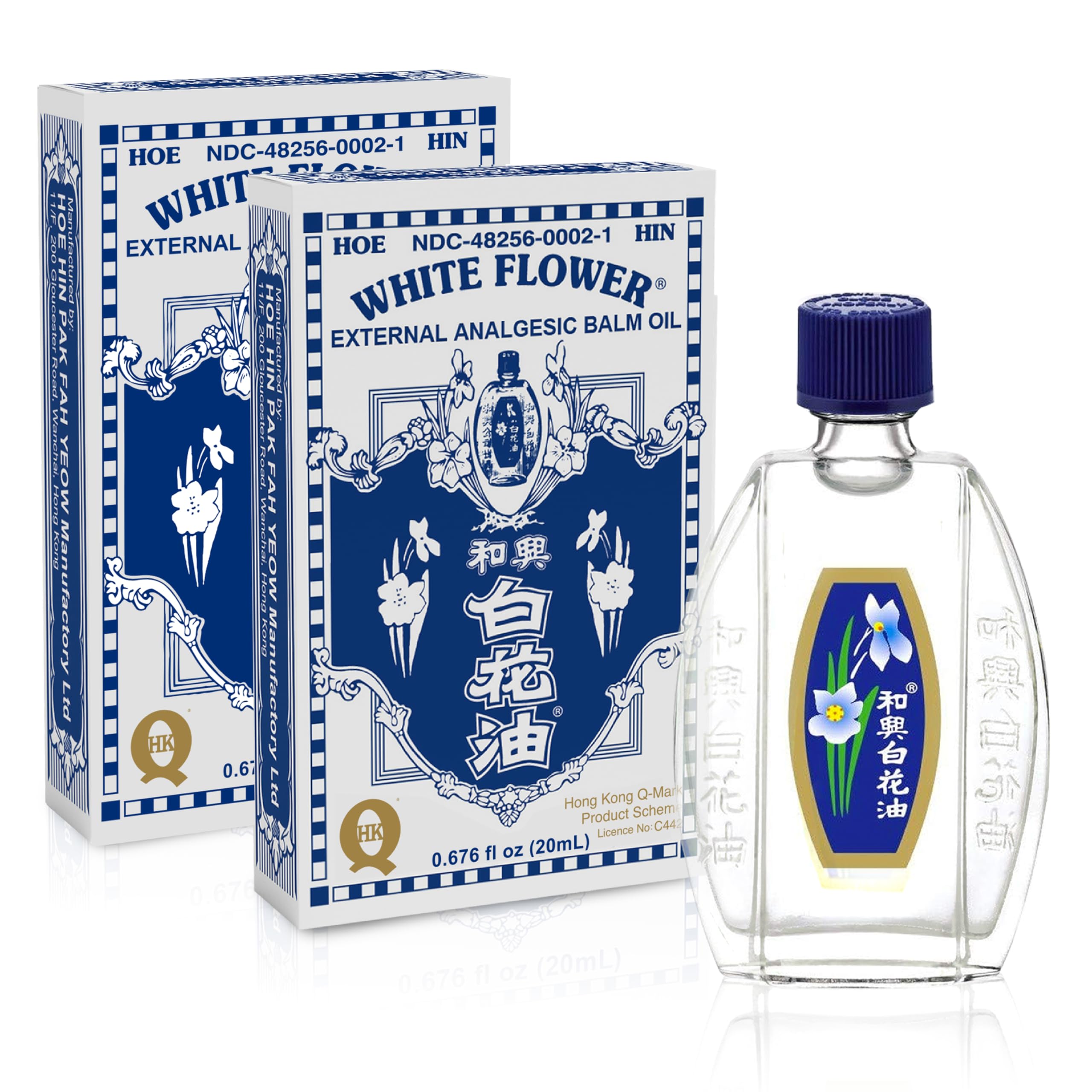 White Flower frontal pack dos unidades beneficio alivio portátil