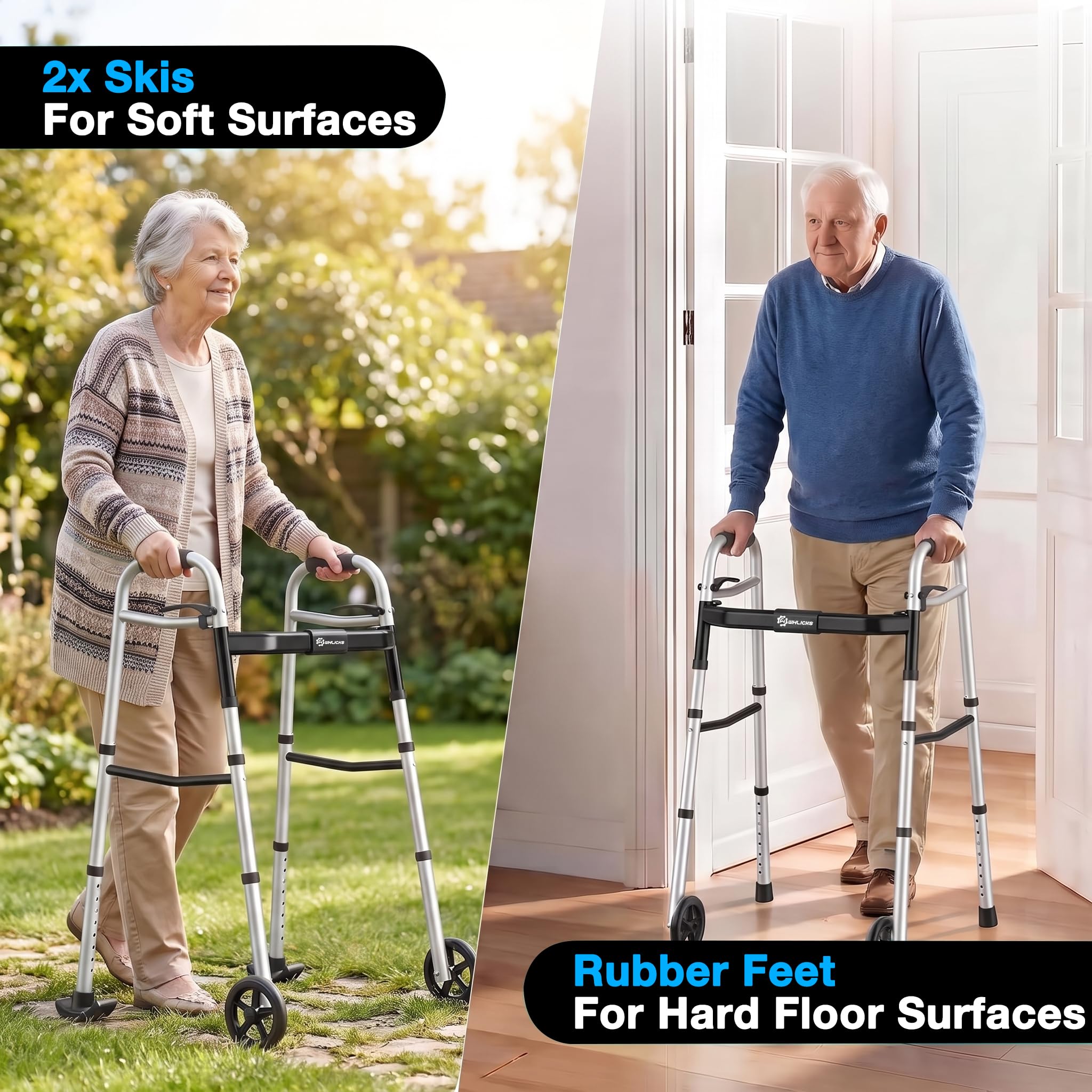 WHLICKS ancho ajustable usado en pasillo estrecho para paso seguro por puertas