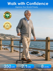 WHLICKS primer plano de la base de cuatro patas con puntas de goma para mejor tracción
