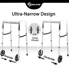 WHLICKS rueda delantera de 5 pulgadas que facilita desplazamiento suave y estable