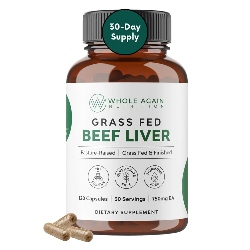 Whole Again Nutrition envase frontal mostrando cápsulas y beneficios