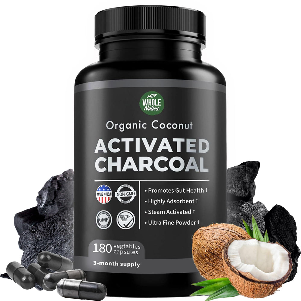 Whole Nature envase frontal mostrando 180 cápsulas y lista de beneficios