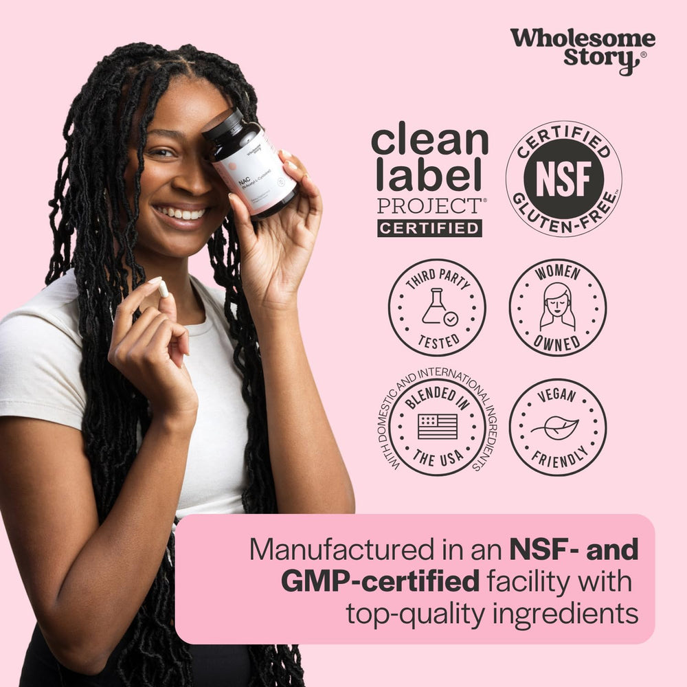 Wholesome Story etiqueta con ingredientes y beneficios claros y verificables
