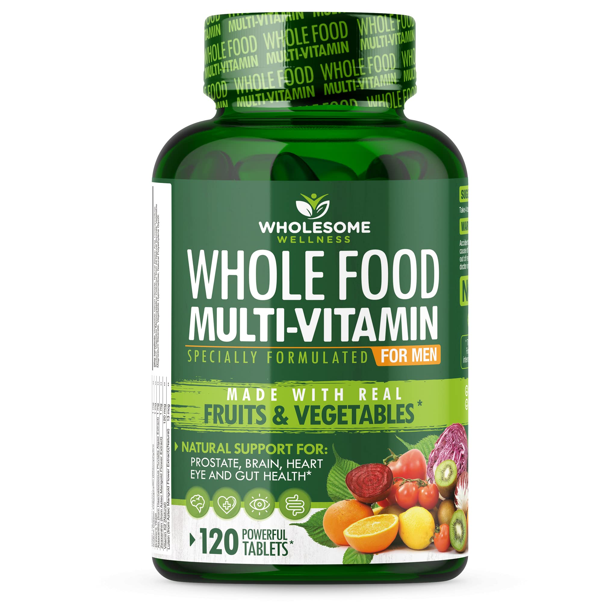 Wholesome Wellness frente del empaque mostrando fórmula vegana y beneficios
