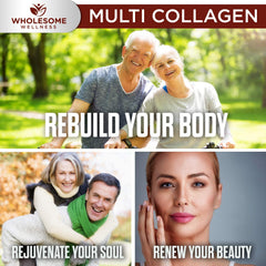 Wholesome Wellness comparación de tamaño mostrando la cantidad y formato del frasco