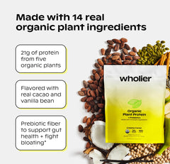 wholier textura del polvo cacao real, mezcla cremosa y sin grumos