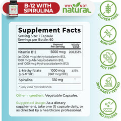 Why Not Natural polvo y espirulina como ingrediente único adicional visible