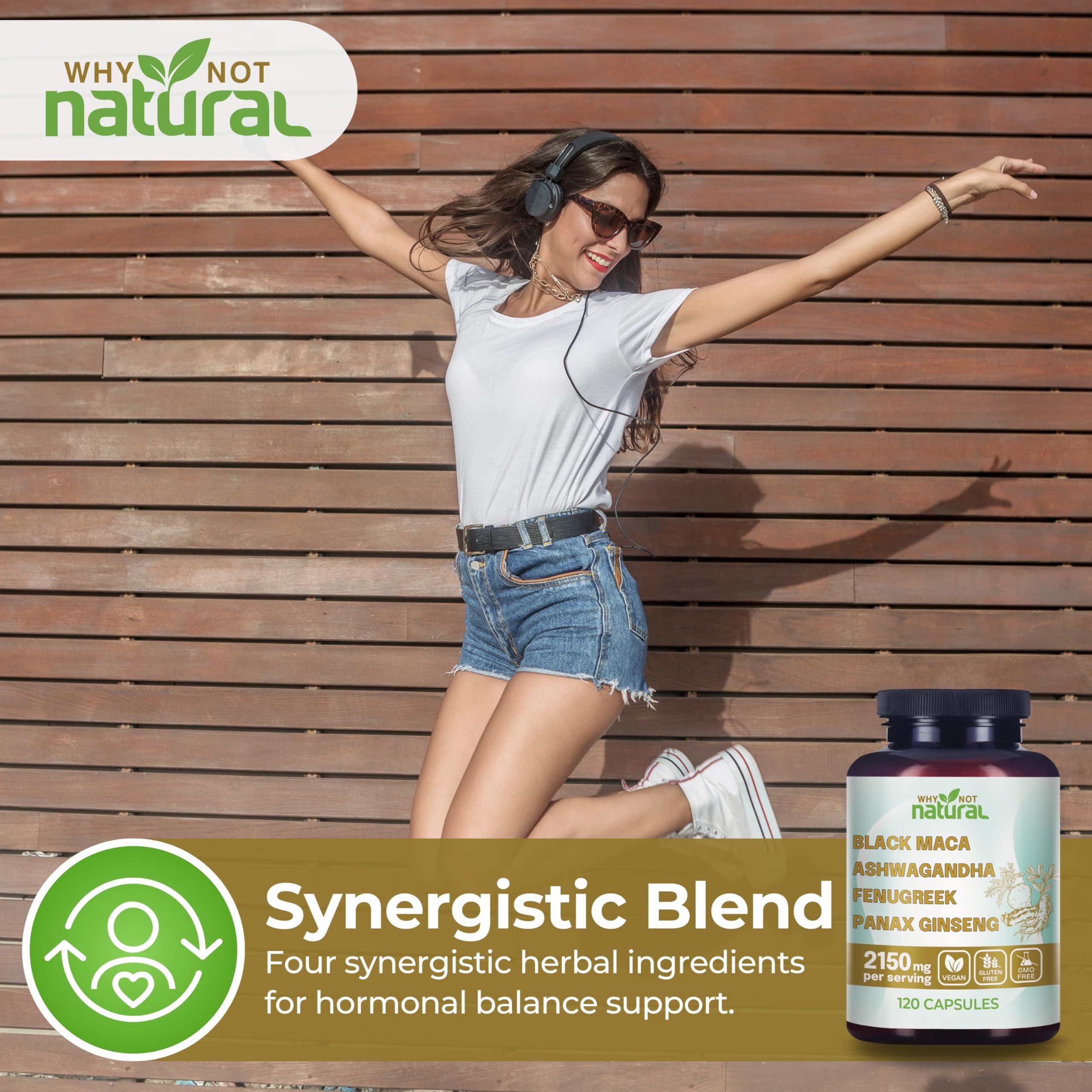 Why Not Natural etiqueta con lista de ingredientes y certificación orgánica