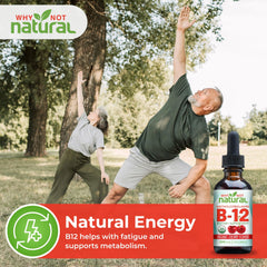 Why Not Natural etiqueta con ingredientes y concentración de metilcobalamina
