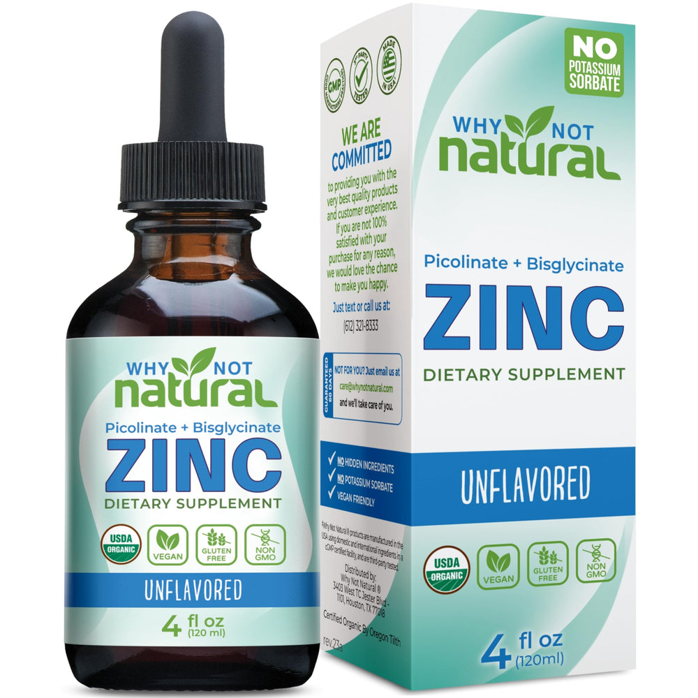 Why Not Natural frasco delante mostrando etiqueta orgánica y beneficios claros