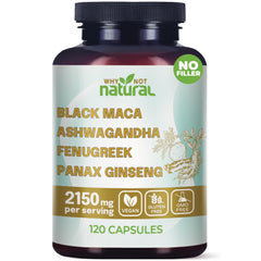 Why Not Natural frente del envase mostrando la mezcla 4‑en‑1 y beneficios