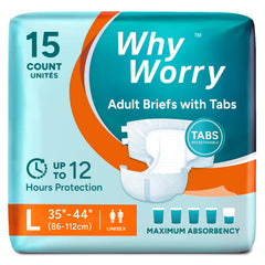 WhyWorry paquete frontal Large mostrando unidades y beneficios para protección