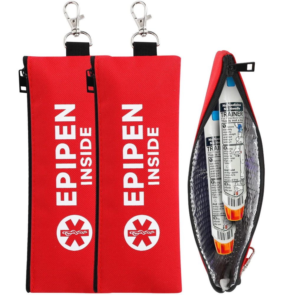 WIBOND vista frontal del estuche rojo para localizar medicina rápidamente