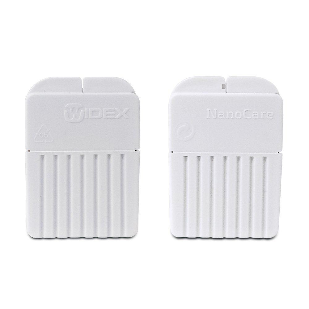 Widex tarjeta con ocho filtros visibles, limpieza rápida y ordenada