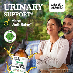 Wild & Organic detalle de etiqueta claro con información del producto