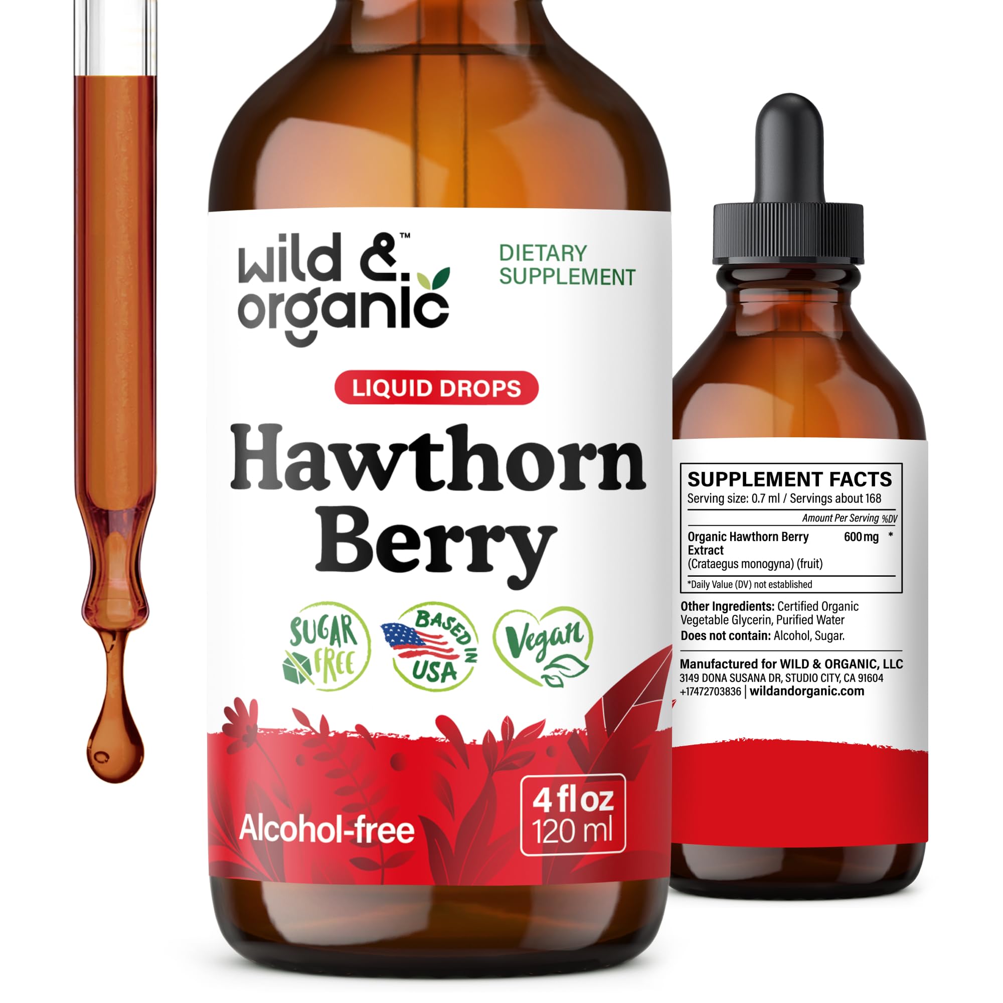 Wild & Organic envase frontal mostrando la etiqueta y beneficio natural