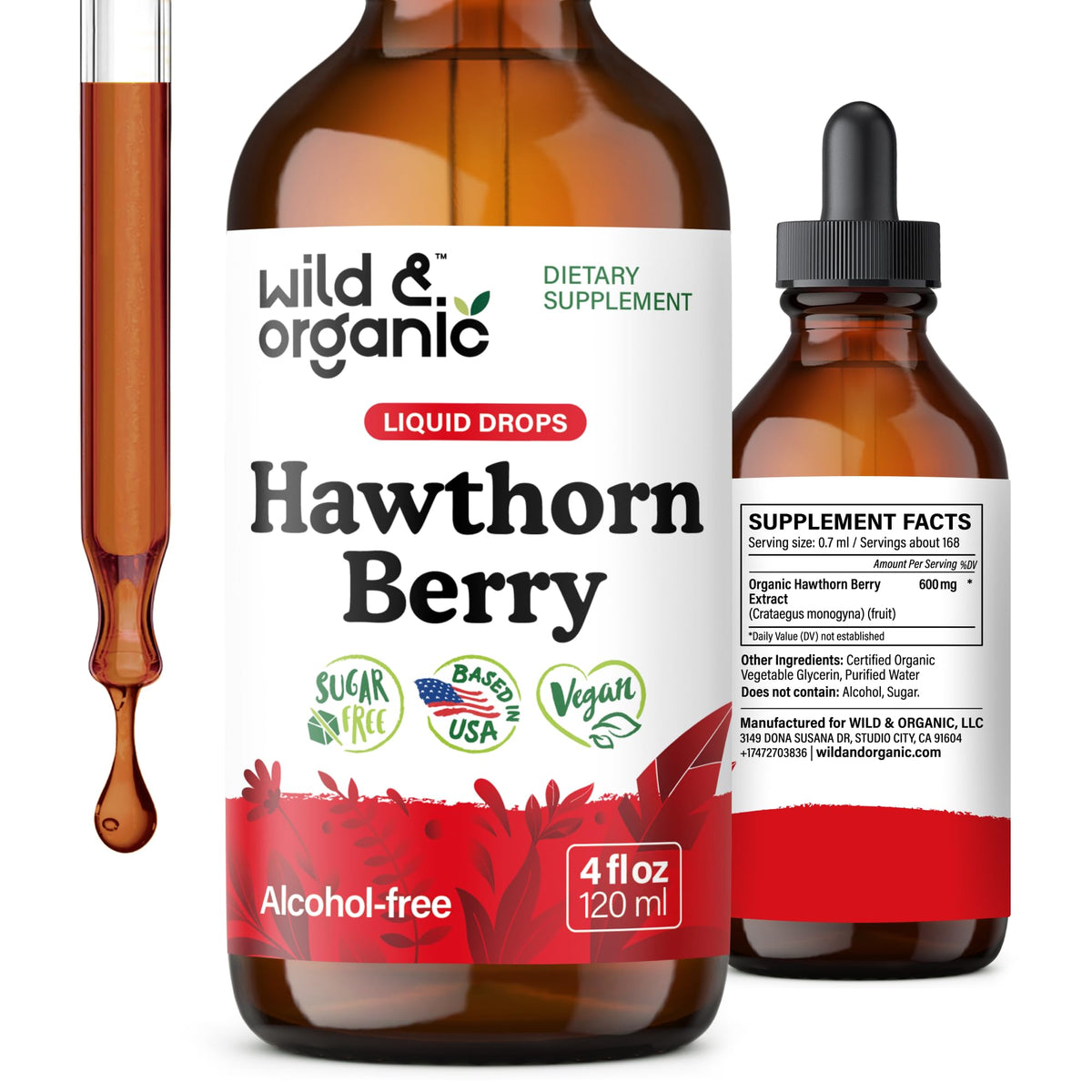 Wild & Organic envase frontal mostrando la etiqueta y beneficio natural
