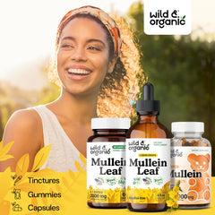 Wild & Organic gotas vertidas en un cuenco pequeño, dosificación controlada y sencilla