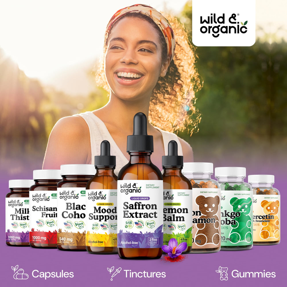 Wild & Organic comparación de tamaño para visualizar 2 oz