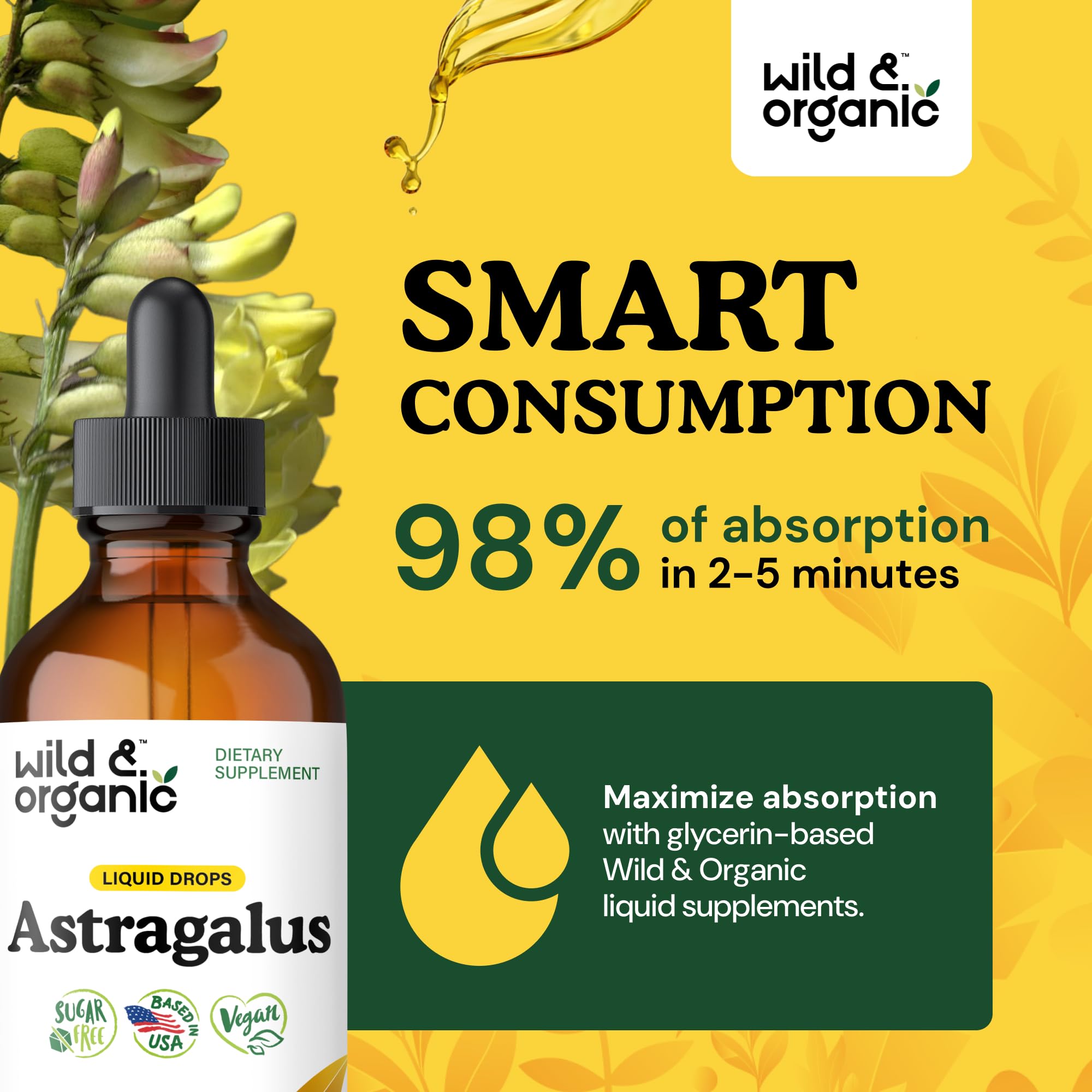 Wild & Organic textura de glicerina vegetal mostrando suavidad y sabor