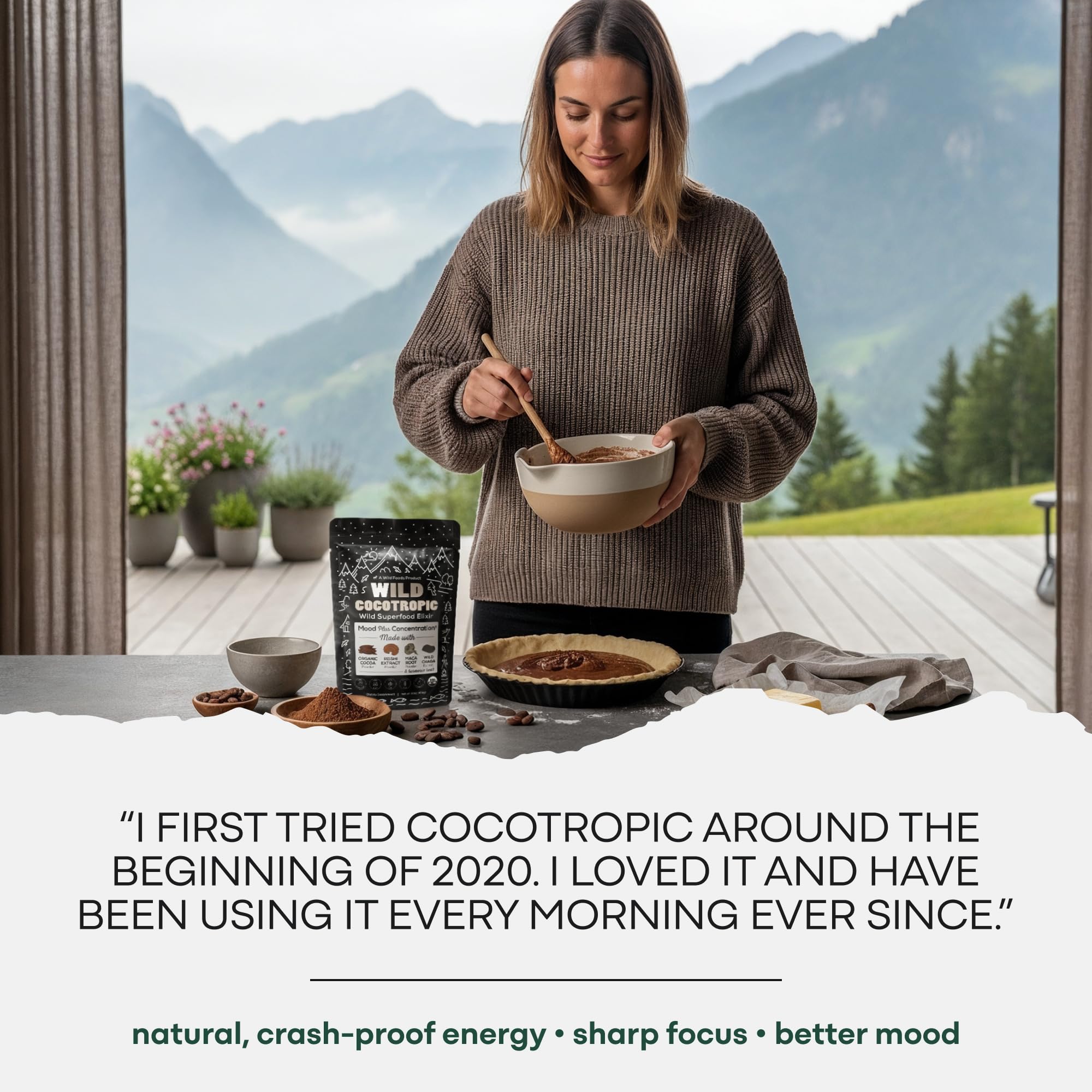 Wild Foods etiqueta con lista de ingredientes y certificación USDA Organic