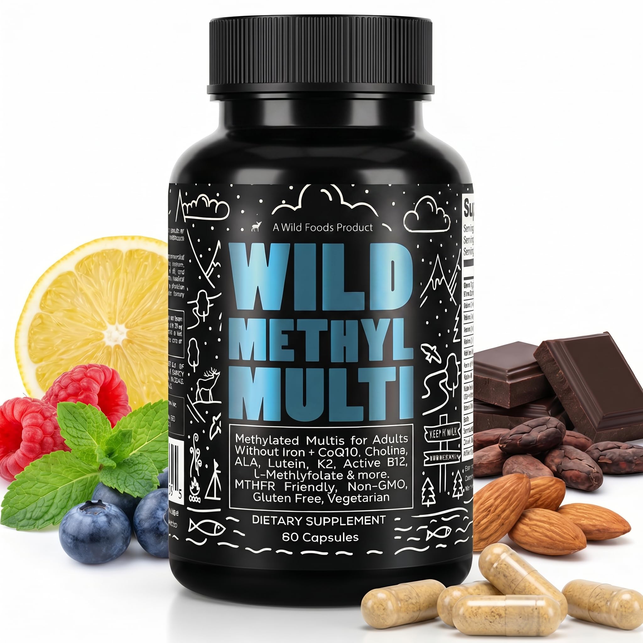 Wild Foods frente del empaque mostrando la marca y beneficios visibles