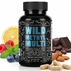 Wild Foods frente del empaque mostrando la marca y beneficios visibles