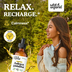 Wild & Organic primer plano de textura de líquido y sensación natural