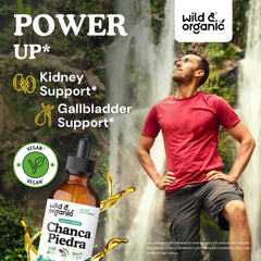 Wild & Organic etiqueta legible con ingredientes y beneficio de apoyo renal