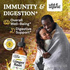 Wild & Organic etiqueta informativa con ingredientes y dosis visibles