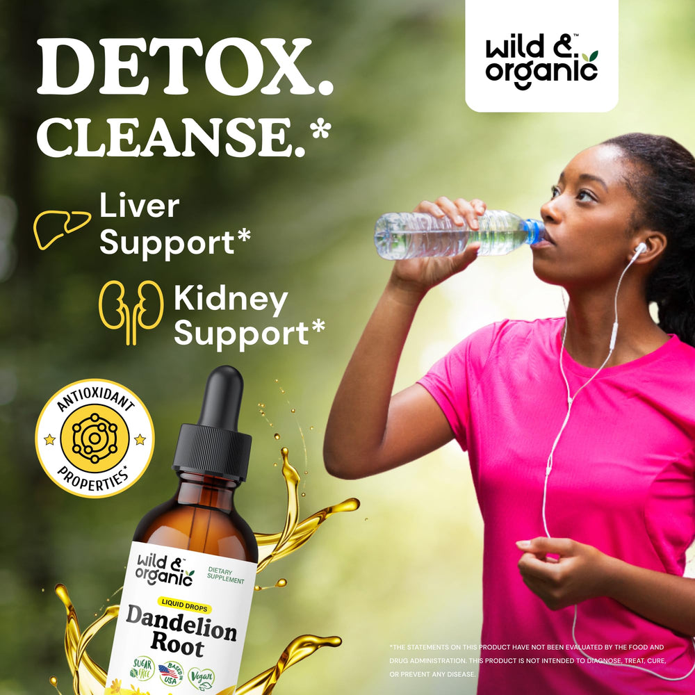 Wild & Organic textura líquida de glicerina sin alcohol, fácil digestión