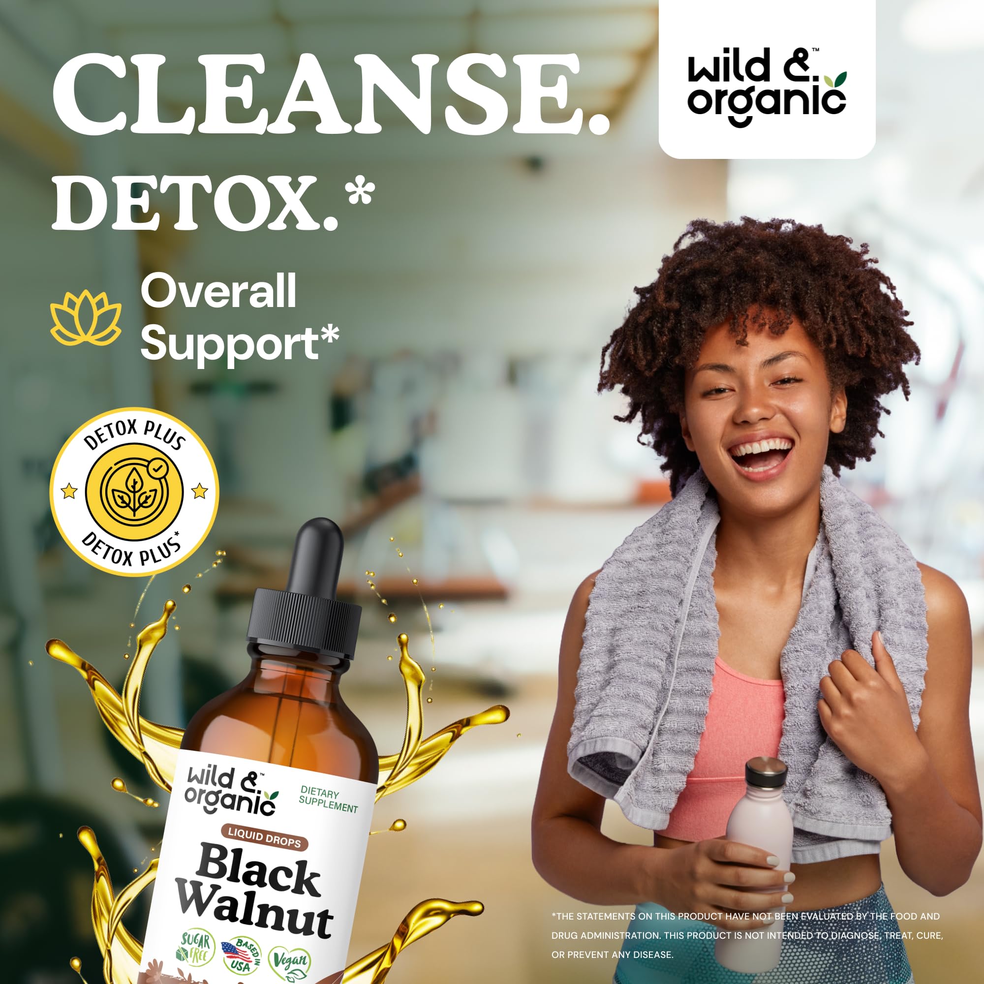 Wild & Organic etiqueta detalle con información de ingredientes limpia